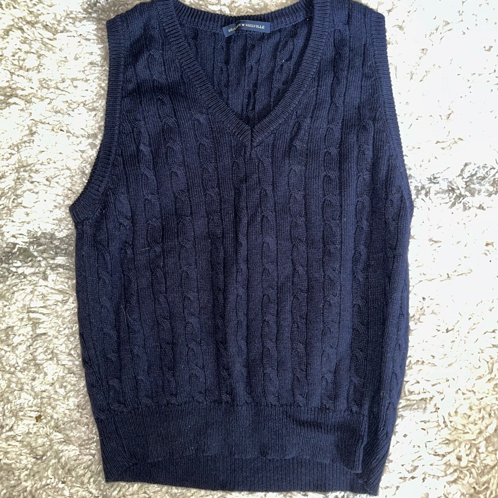 NWOT Brandy Melville Marlena Sweater Vest Navy John Galt